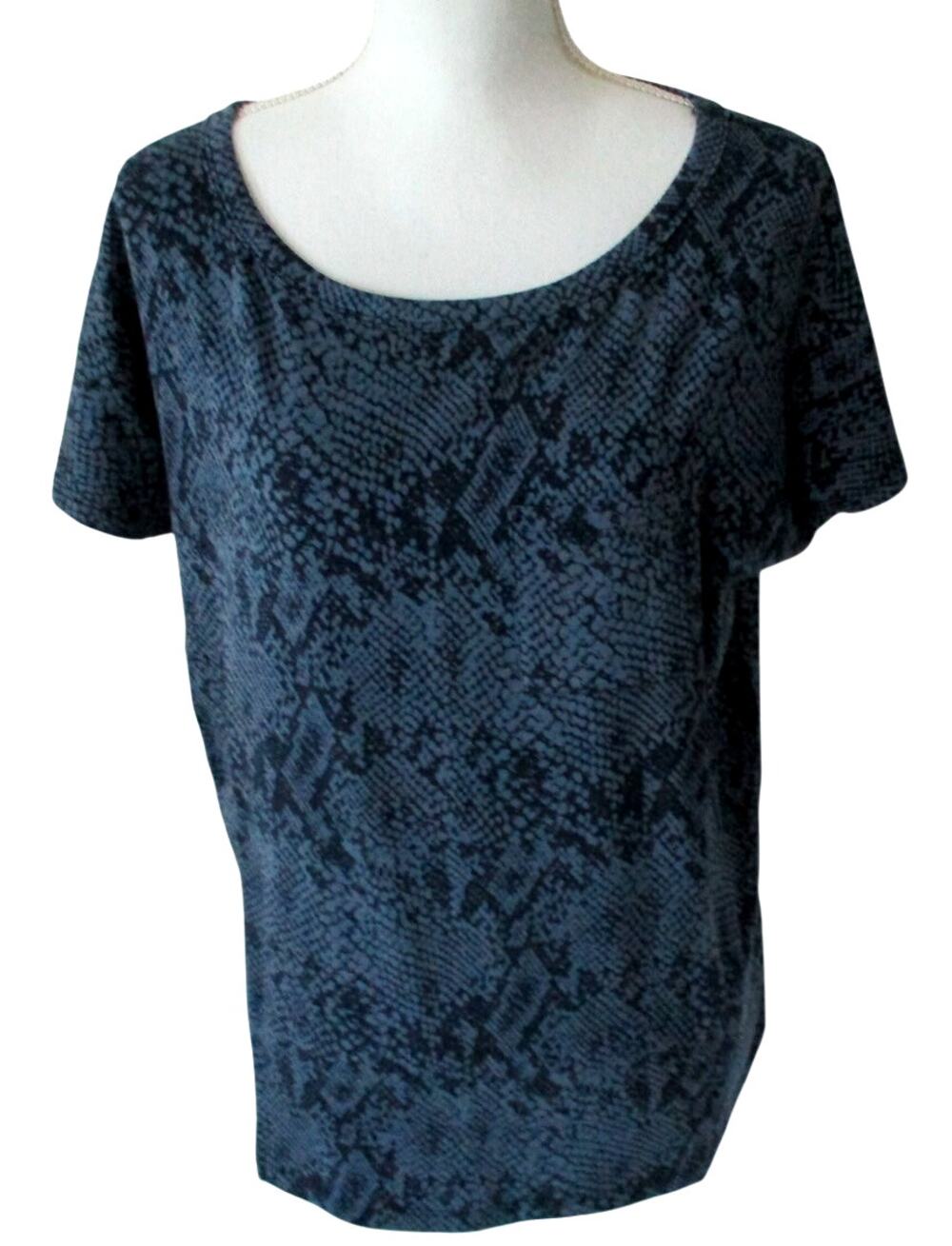 Any Body Women's Blue Short Sleeve Stretch Tee Shirt NWOT Size XS